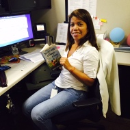 Caught reading at work."Loved this book!" - Aida